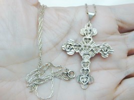 Lacey Sterling Filigree Cross Necklace Turkey - $29.99