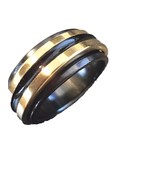 Tungsten Ring  Size 7 Black Gold - £14.15 GBP