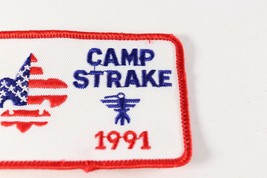 Vintage 1991 Camp Strake Red Border Sam Houston Boy Scouts of America BSA Patch - £9.18 GBP