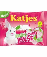 Katjes GREEN EARED BUNNY German gummy bears -VEGAN -FREE SHIPPING - $9.65