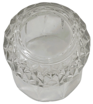 Vintage Heavy Diamond Point Clear Whiskey Glass Drinking Tumbler - 3.5" image 7