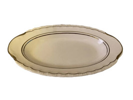 Pope Gosser China Oval Dish - Made in USA - Sterling Supreme Platinum (506) - £10.85 GBP