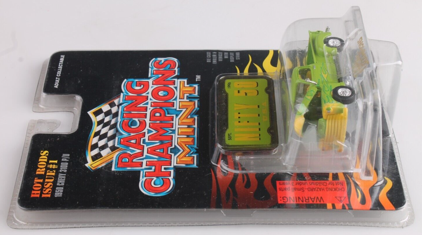 1996 Racing Champions Mint 1:61 1950 Chevy 3100 P/U Hot Rods Issue #1 Diecast Item image 3