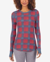 Cuddl Duds Womens Stretch Thermal Top Size:Small Color:Red Buffalo Check - £28.56 GBP