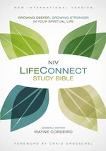 NIV, LifeConnect Study Bible, Hardcover, Red Letter Edition: Growing Deeper, Gro - £117.25 GBP