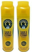 (LOT 2) PENGUIN Suede &amp; Nubuck Cleaner Dry Cleaning Formula 8 OZ with br... - £15.39 GBP