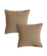 SOGA 2x 45cm Brown Geometric Knit Pillow Covers – Cozy Polyester Cushion... - €55,49 EUR