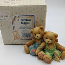 Cherished Teddies Travis and Tucker 127973 &quot;We&#39;re In This Together&quot; 1995  - £14.01 GBP