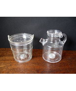 Vintage Clear Plastic Milk Pail and Milk Can Salt and Pepper Set - Hong ... - £13.36 GBP