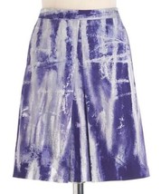 Elie Tahari HENA Front Pleat Printed Skirt in Grape Vine $268, Sz 4, Nwt! - $724.21 MXN