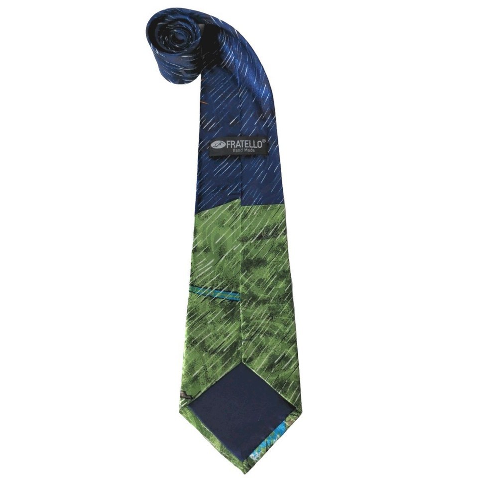 Fratello Funny Golfer Lighting Storm Rain Umbrella Novelty Necktie Item image 5