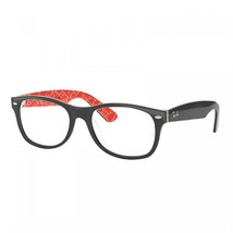 RAY BAN RX5184 2479 Black Texture Red 54mm Eyeglasses New Authentic - £62.64 GBP