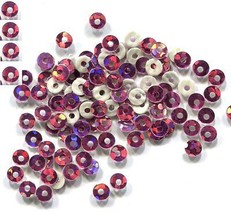 HOLOGRAM Spangles SEQUINS Hot Fix ROSE  3mm  2 gross  288 pieces - $4.94