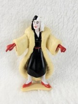 Vintage Disney 101 Dalmations Cruella De Vil Villian 2.5&quot; PVC-BRAND NEW - £11.99 GBP