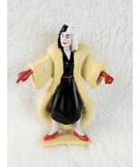 Vintage Disney 101 Dalmations Cruella De Vil Villian 2.5&quot; PVC-BRAND NEW - $20.58 CAD