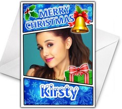 ARIANA GRANDE Personalised Christmas Card - Ariana Grande Christmas Card - £3.23 GBP