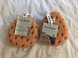 Pair of Cleanlogic Foam Sea Bath Shower Sponges - £10.18 GBP