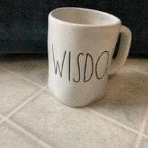 Rae Dunn WISDOM Coffee Mug Cup Large Letter Ceramic Farmhouse Style Artisan Coll - $28.04