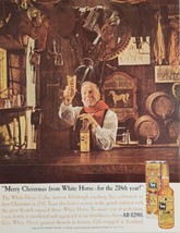 1960 Print Ad The White House Cellar Scotch Whiskey Barrels &amp; Bar Bartender - £15.82 GBP