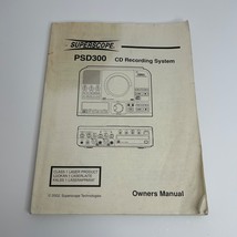 Superscpor PSD300 CD Recording System Owner&#39;s Manual Original OEM - $32.05 CAD