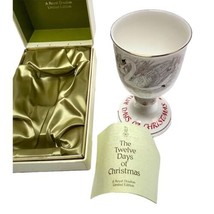 Royal Doulton 12 Days of Christmas Goblet Seventh Day Swan 1986 LE Box - £48.84 GBP