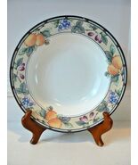 1 Mikasa Intaglio Garden Harvest 9 3/8" Soup Bowl CAC29 Malaysia Small Chip - $4.94