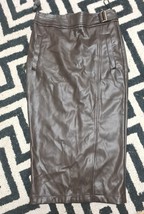 F&amp;F Leather Skirt With Side slit For Women Size 8(uk) - $31.50