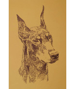 DOBERMAN PINSCHER DOG ART PRINT #96 Stephen Kline will add dogs name fre... - $49.45