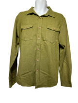 matix slim fit green long sleeve button up shirt mens size L - $27.71