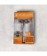 Van Der Hagen Traditional Safety Razor 85MM with 5 Double Edge Razor Blades - $24.24 CAD