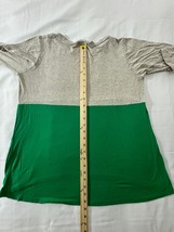 Eloges Women’s Tan & Green 3/4 Sleeve Blouse Top Size Large Made In USA image 9