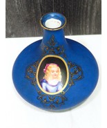 Antique Victorian Porcelain Hand Painted Portrait Bud Vase Girl Child Bl... - £60.47 GBP