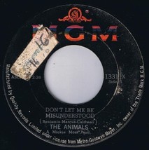 The Animals Don&#39;t Let Me Be Misundestood 45 rpm Club A Gogo Canadian Pressing - £3.15 GBP