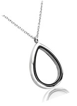 Teardrop/Heart Floating Charm Memory Locket Necklace - £46.88 GBP