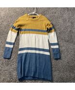 Say What ? Women’s Sweater Dress Small (S) Stripes Acrylic Blue Yellow W... - €12,86 EUR