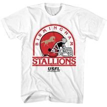 USFL Birmingham Stallions Helmet Men&#39;s T Shirt - £23.19 GBP+
