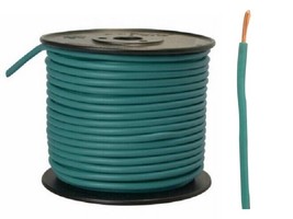 Coleman Cable 56133023 10-AWG PVC Copper Primary Wire 100&#39; ft. Bulk Spool, Green - £27.80 GBP