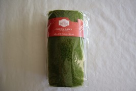 Christmas Train Doll Village Green Lawn Grass Display Mat 6&quot;x 20&quot; Holida... - $12.34