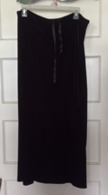 Villager Elegant Black Velvet Skirt Size XL - $22.10
