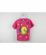 Vintage 90s Looney Tunes Girls XL Faded Heart Peace Sign Tweety Bird T-S... - $34.60