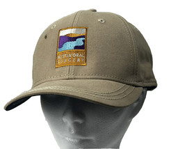 AOS Cap, Austin Oral Surgery Hat Adjustable Strapback DRI-DUCK Patch Logo Tan - £17.72 GBP