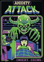 Steven Rhodes Humor Anxiety Attack Insert Coins Refrigerator Magnet NEW ... - $77.76 MXN