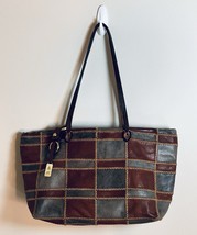 Gianni Segatta Made In Italy Hand made Patchwork Leather Purse Bag Tote ... - $186.12