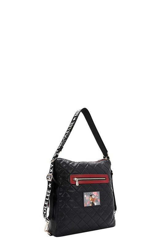 Nicole Lee USA Convertible Adjustable Strap Backpack Bag Item image 5