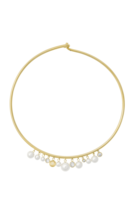 NWT Michael Kors Simulated Pearl Collar Gold tone Necklace Choker Orig. $145 - £68.40 GBP