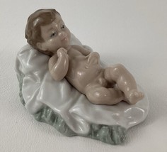 NAO Lladro Baby Jesus Nativity Glazed Porcelain Figure 0312 Hand Made Spain - £70.22 GBP