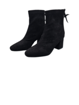 C.Paravano Chelsea Ankle Boots for Women, Black Suede, Size 5.5 - $42.56