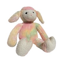 Pastel Rainbow Sheep Pink Commonwealth toys 14&quot; glitter face and feet - $25.00
