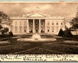 White House Fountain Washington DC 1906 UDB Postcard H13 - $2.92