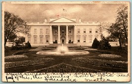 White House Fountain Washington DC 1906 UDB Postcard H13 - £2.33 GBP